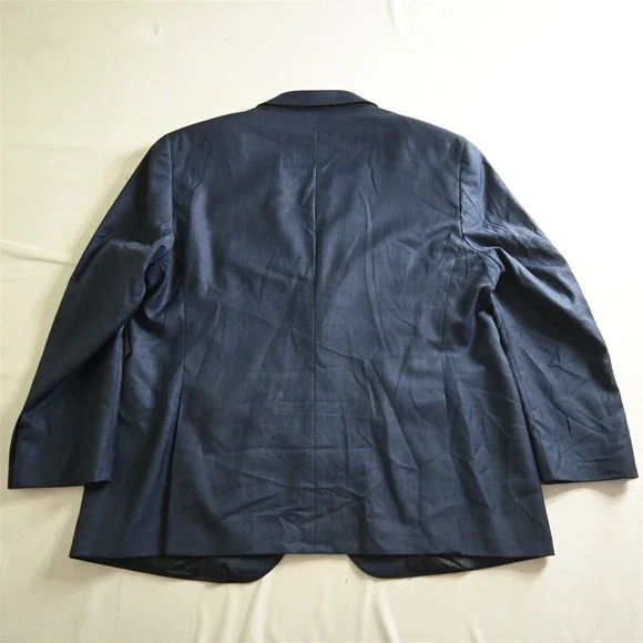 Jos A Bank Reserve 50R Blue‎ Plaid Reda Wool Soft Shoulder Blazer Sport Coat